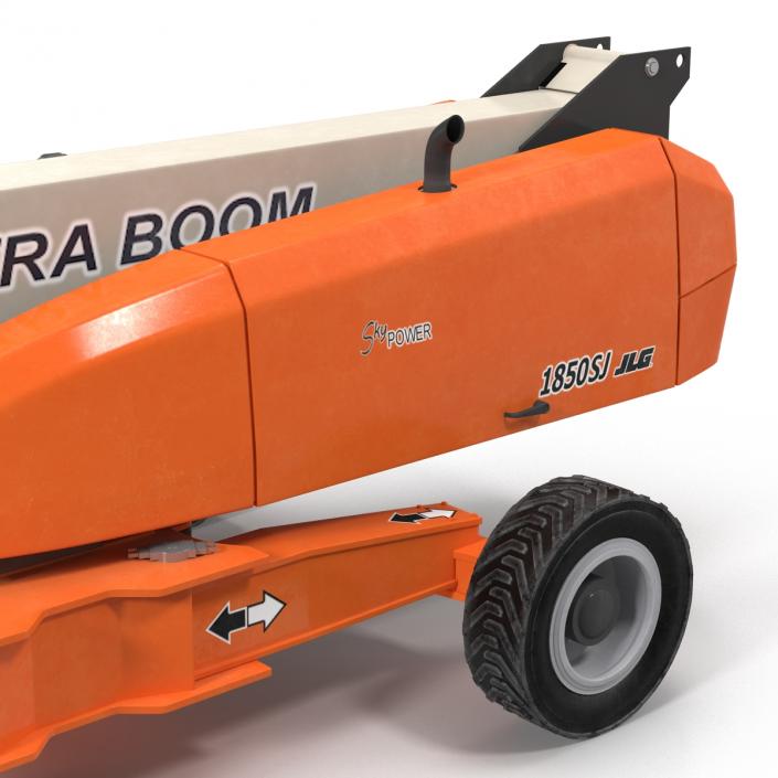 Telescopic Boom Lift JLG 1850 sj Rigged 3D model